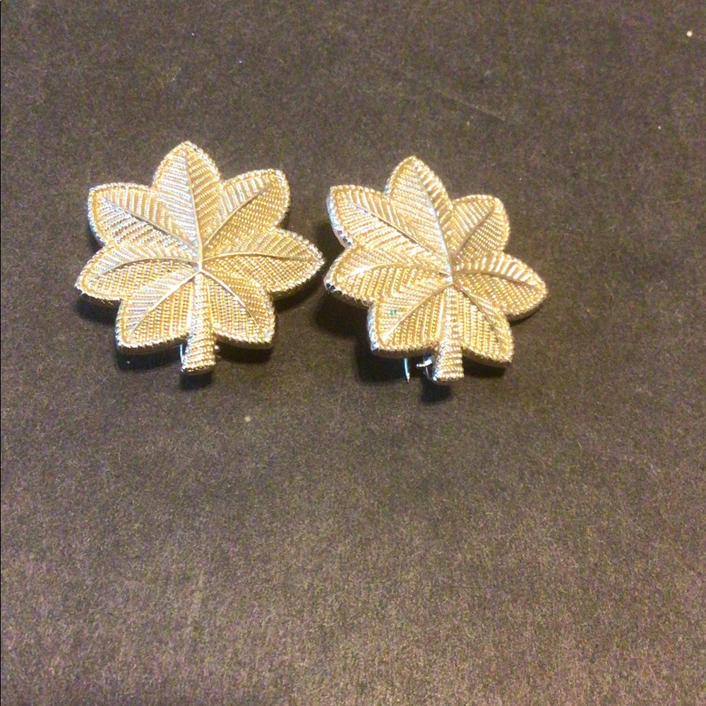 (2) WW2 Era Sterling Silver military pins